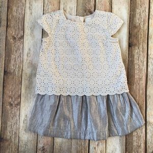 Gap Shimmery Eyelet Special Occasion Dress
